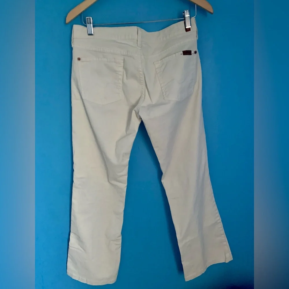 7 For All Mankind White Bootcut Jeans Size 30 - Picture 2 of 7
